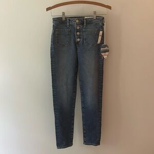 AG Anthropologie Vintage Stevie Ankle Button Up size 26​​​​​